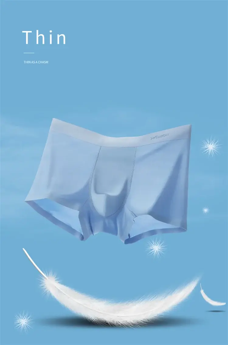 MiiOW 3pcs 120D Ice Silk Seluar Dalam Lelaki Seluar Dalam Seksi Seksi Nipis 3A Graphene Antibakteria Seluar Dalam Lelaki Seluar Dalam Lelaki Lancar — image 6