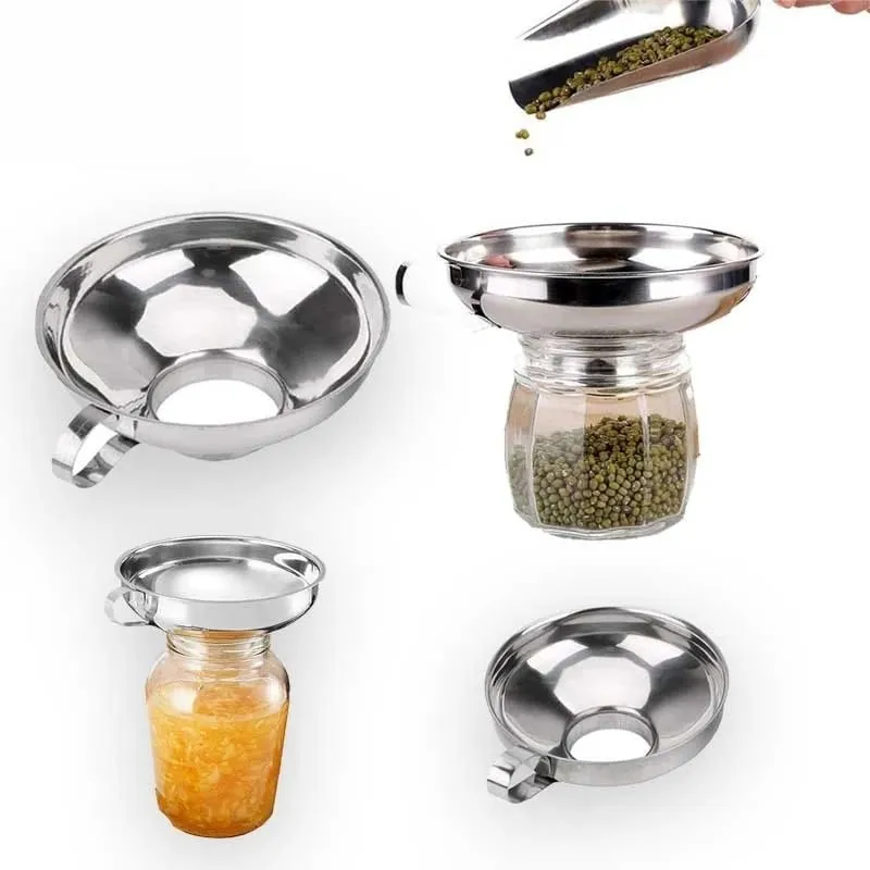 Premium Stainless Steel Kitchen Funnel Large Wide Mouth Design for Canning Jam Oil Liquid Pouring Household Use — image 5