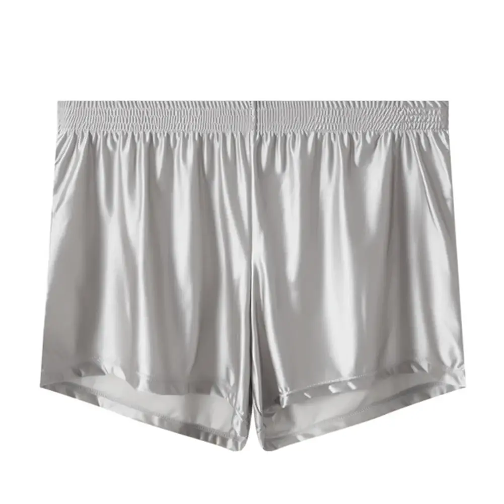 1 Máy Tính Nam Ice Silk Mịn Chắc Chắn Quần Lót Boxer Quần Lót L-3XL Kích Thước Lớn Rời Đồ Ngủ Quần Lót Thân Liền Mạch Thoải Mái Đồ Ngủ — image 4