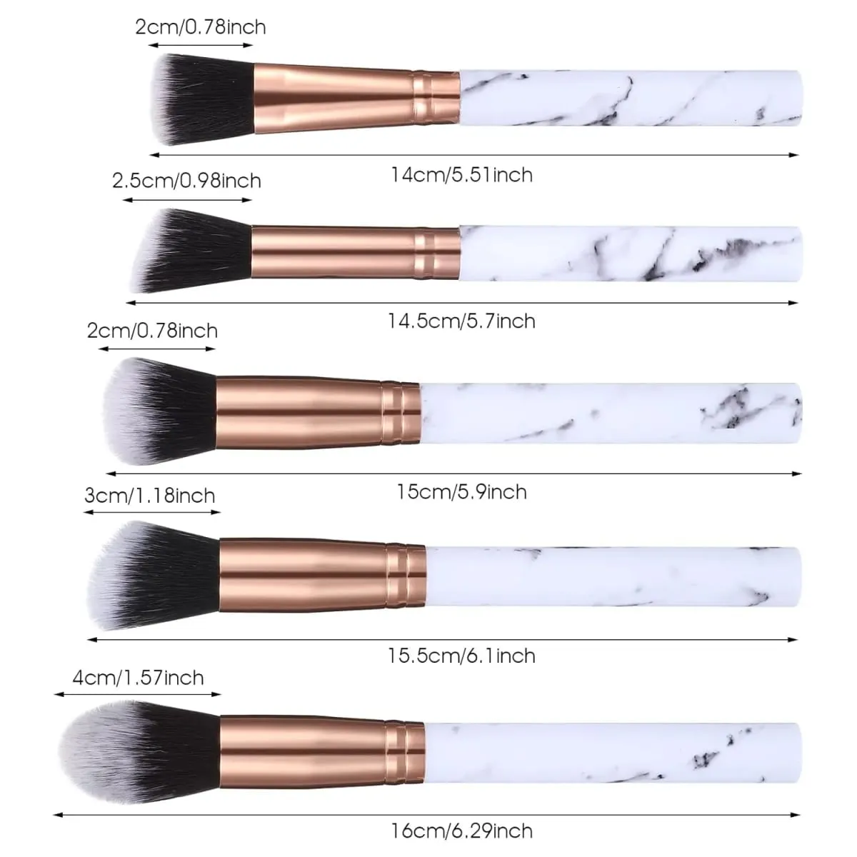 Professiona 10PCS Makeup Brushes Set Soft Fluffy Eyeshadow Foundation Blush Powder Blending Cosmetic Full Set Female Makeup Tool — image 3