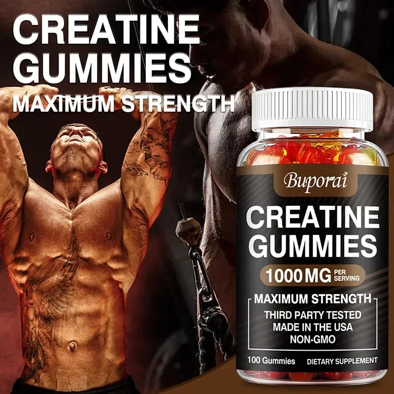 Creatine Monohydrate Gummies - Build Strength Promote Muscle Growth Improve Endurance and Energy — image 4