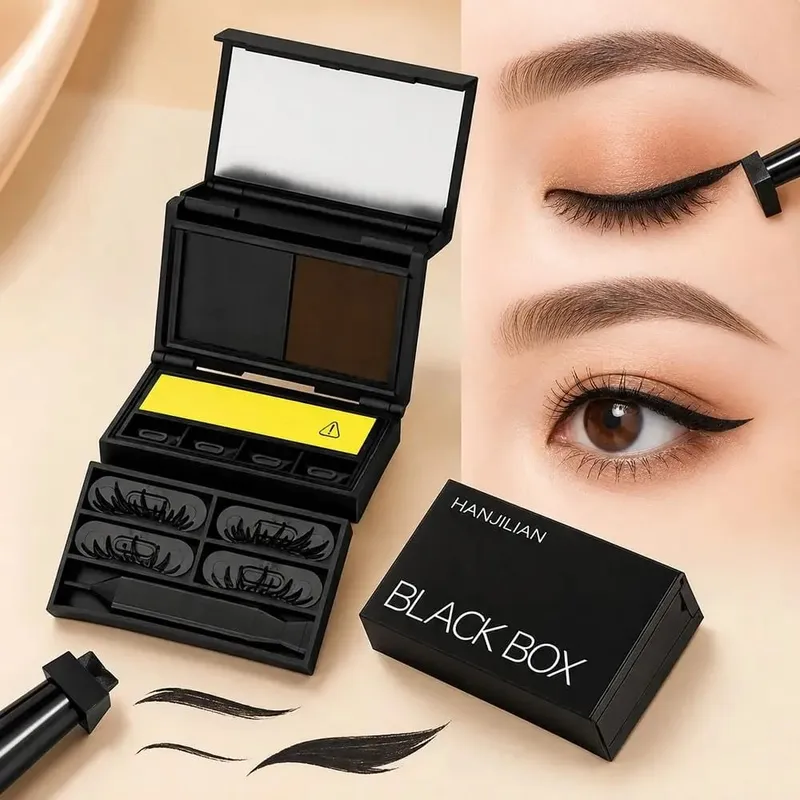 Waterproof Eye Makeup Stamping Pen Set Long Lasting Portable Lower Lash Stamp Smudge Resistant Ultra Fine Eyeliner Stamp Pen