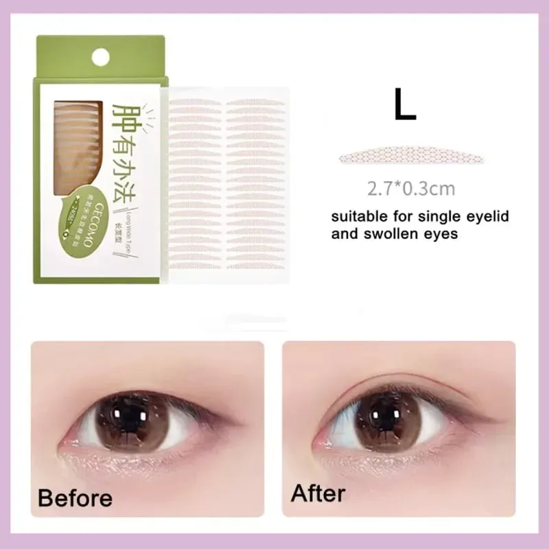 960PCS Invisible Double Eyelid Tape Sticker Long Lasting Double-Fold Self-Adhesive Paste Clear Beige Big Eye Tools