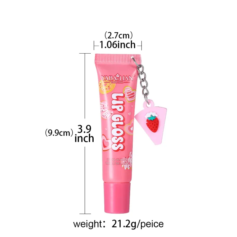 6 Colors Random Hair Moisturizing Fruit Scent Lip Gloss Long-Lasting Waterproof Liquid Lipstick Makeup Valentine's Day Gift — image 7