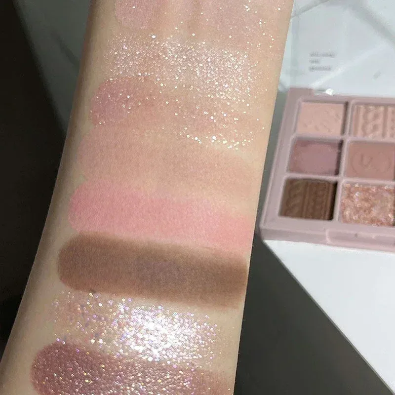 9-Grid Eyeshadow Palette Glitter Pearlescent Matte Acrylic Transparent Eye Shadow Makeup Long Lasting Women Beauty Cosmetics 1PC — image 6