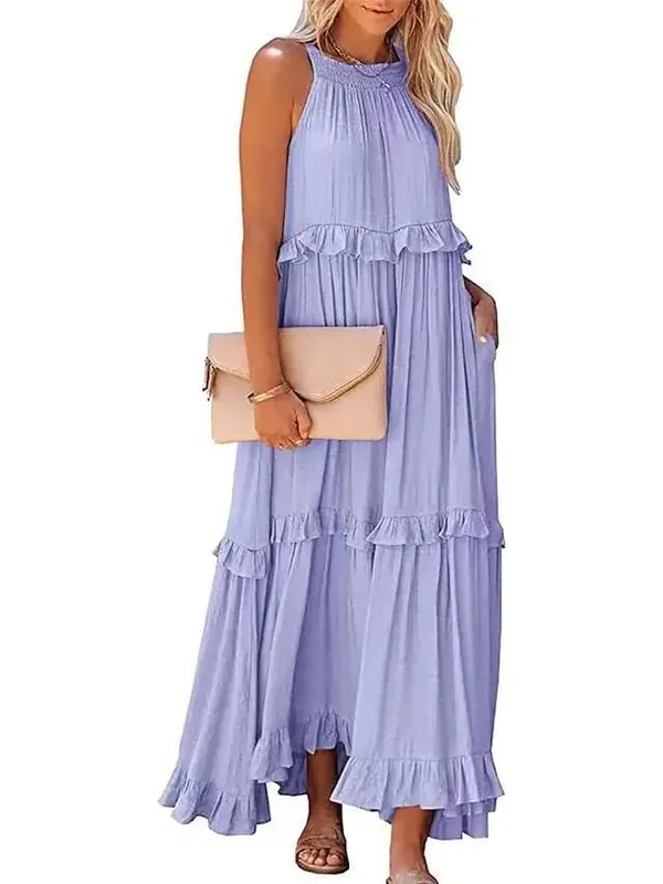 Lotus leaf edge dresses for women — image 12