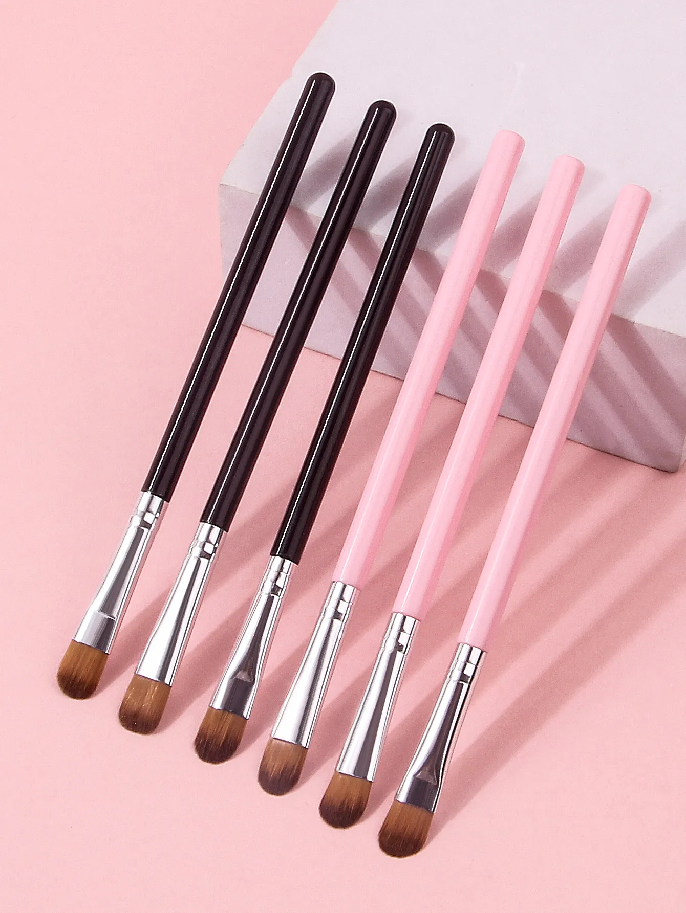 6PCS Multifunctional Eyeshadow Brush Set Precision Detailing Concealer Blending Shading Brushes for Makeup & Nail Art Tools