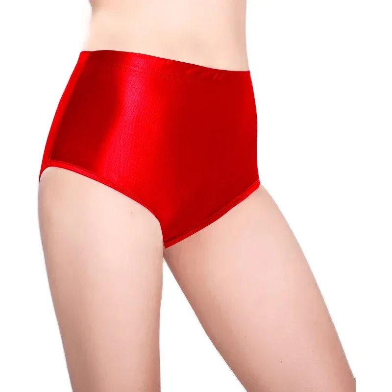 Glossy Seamless Spandex Shorts Silky Smooth Sexy Solid Pants High Waist Tights Biker Running Workout underwear men briefs
