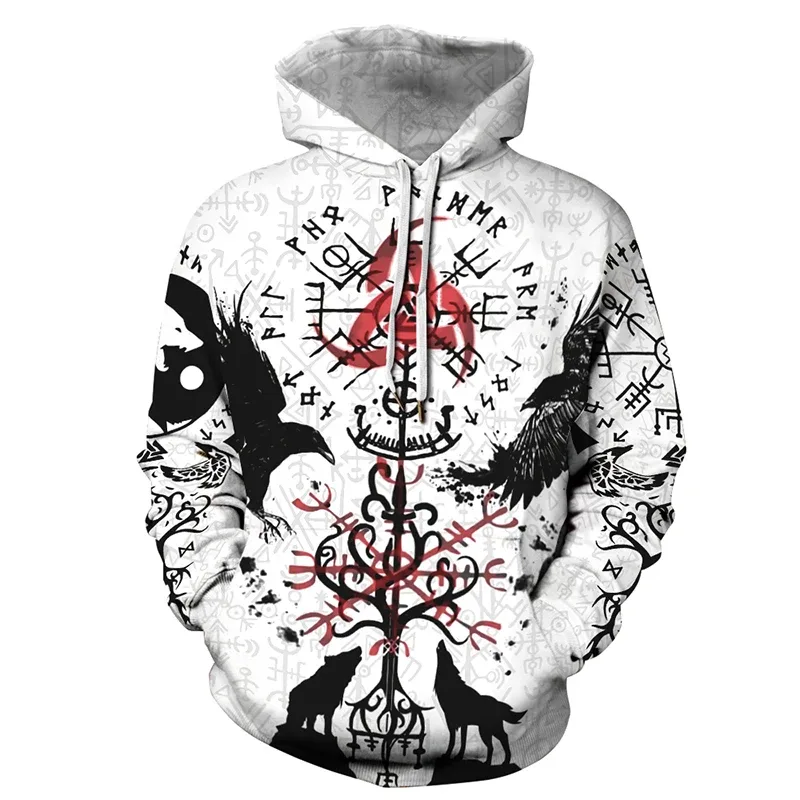 Fashionable 3D Printed Bohemian Pattern Men's Top Fashionable Men's Loose Large Sports Hoodie Street Retro Long Sleeve Hoodie — image 32