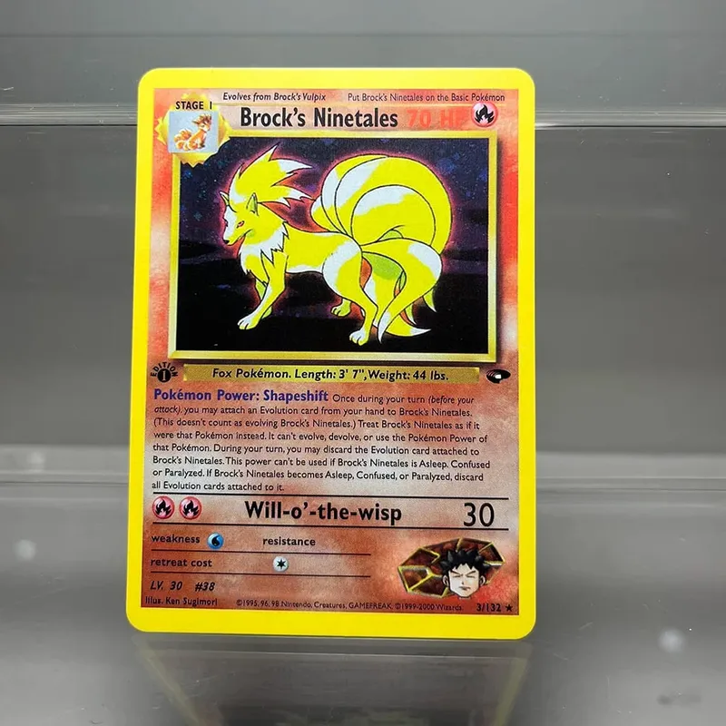 PKM Proxy Cards Classic 1996 1st Edition Mewtwo Gyarados Alakazam Cards Collection PTCG Neo Genesis Foil Card