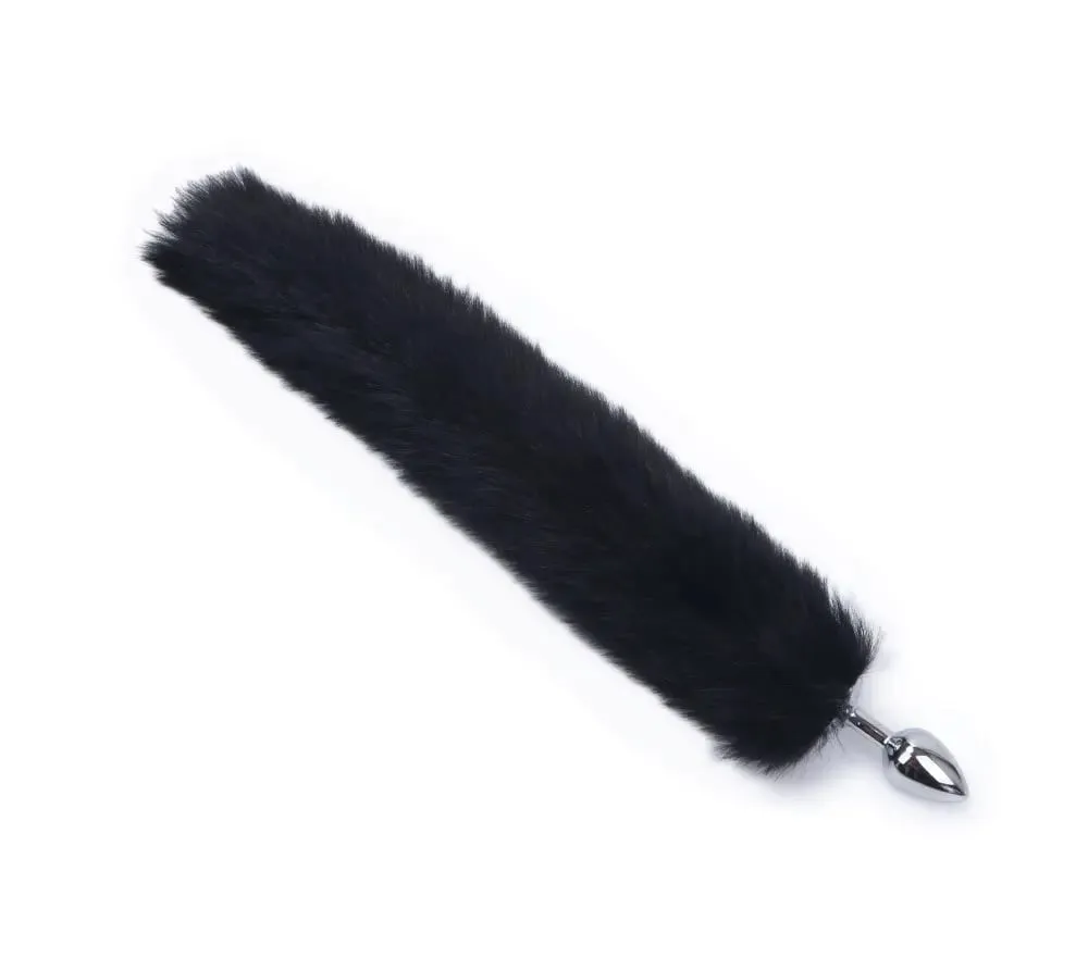 Anal Plug Black Wolf Fox Tail Adult Games Stainless Steel Anal Bead Butt Plug Stimulator Sex Flirting Toys For Women Gay 18+ — image 2