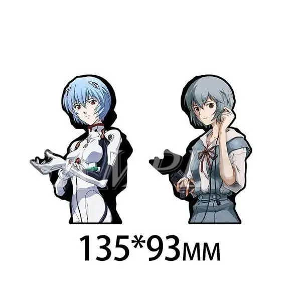 Neon Genesis Evangelion Ayanami Rei Asuka Personalized Creative Cartoon Car Desktop Decoration Waterproof Discoloration Sticker — image 11