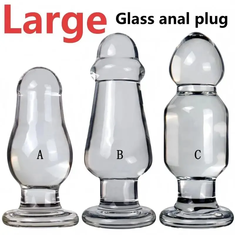 Large Diameter Glass Dildo Female Masturbator Male Prostate Stimulation Anal Expander Plug Adult Sex Toy for Enhanced Pleasure — image 2