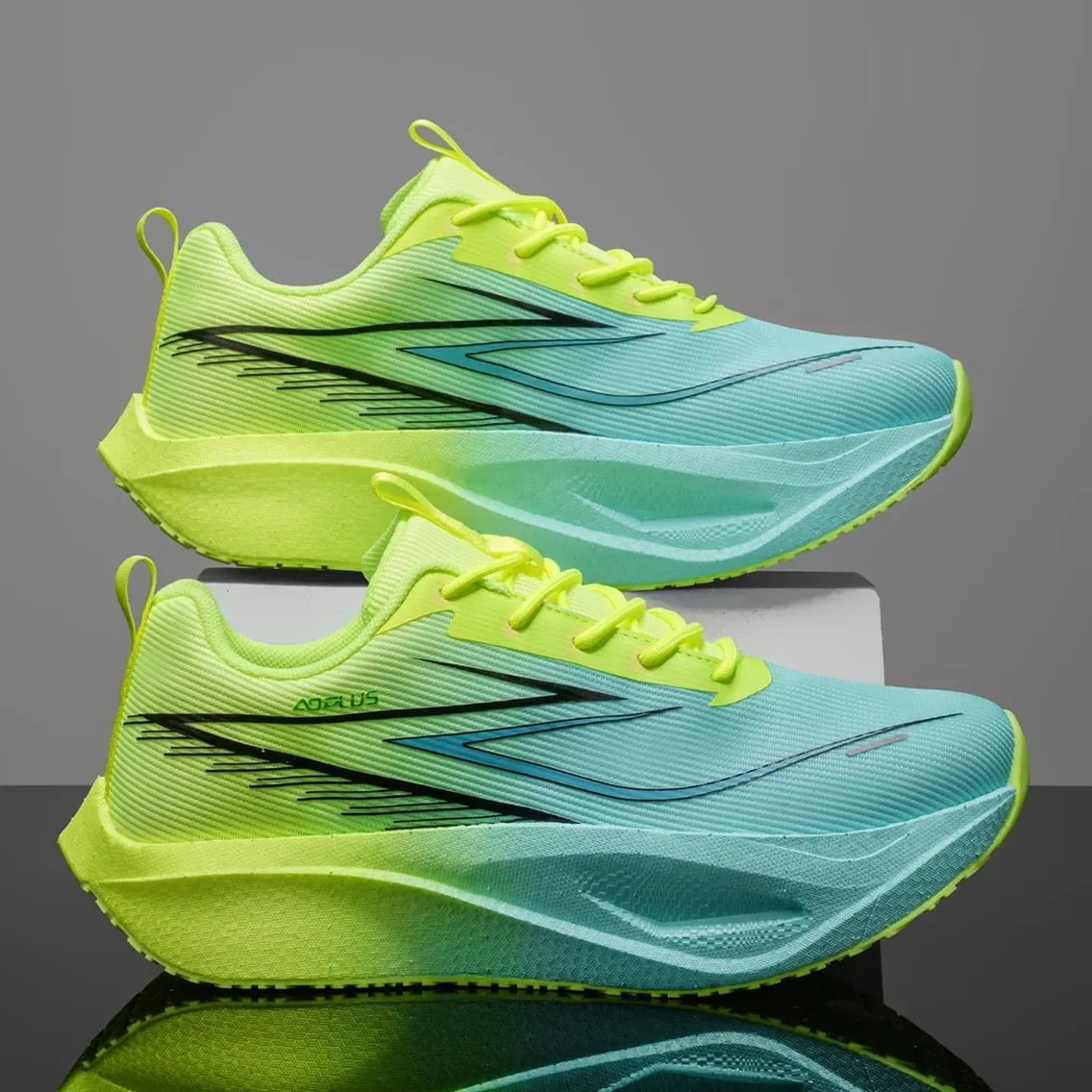 Men Running Shoes Carbon Plate Marathon Sneakers Lightweight Breathable Athletic Sports Shoes Women's Comfortable Walking Shoes — image 3