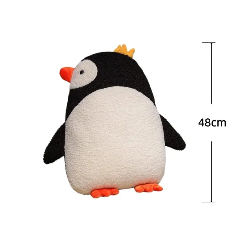 Série animal travesseiro de pelúcia leopardo elefante pinguim almofada de pelúcia kawaii acompanhar brinquedo de sono decoração para casa brinquedos presentes de aniversário