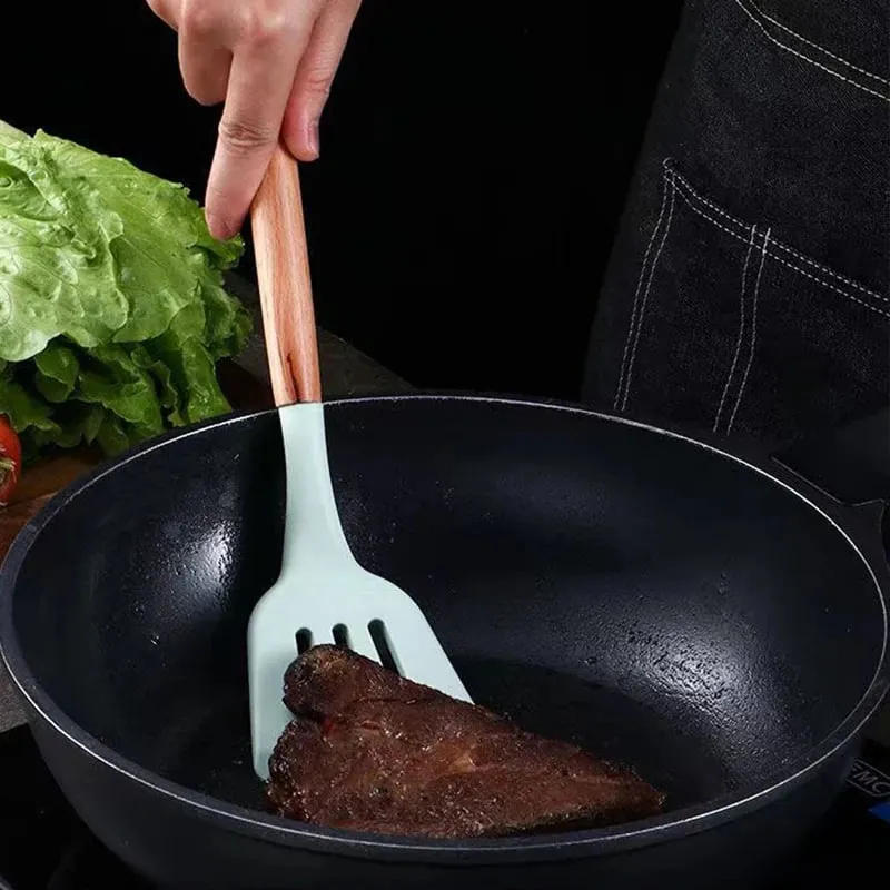 Silicone Turners Gadgets Spatula Egg Fish Frying Pan Scoop Fried Shovel Slotted Turners Kitchen Tools Cooking Utensils Kitchen a — image 5