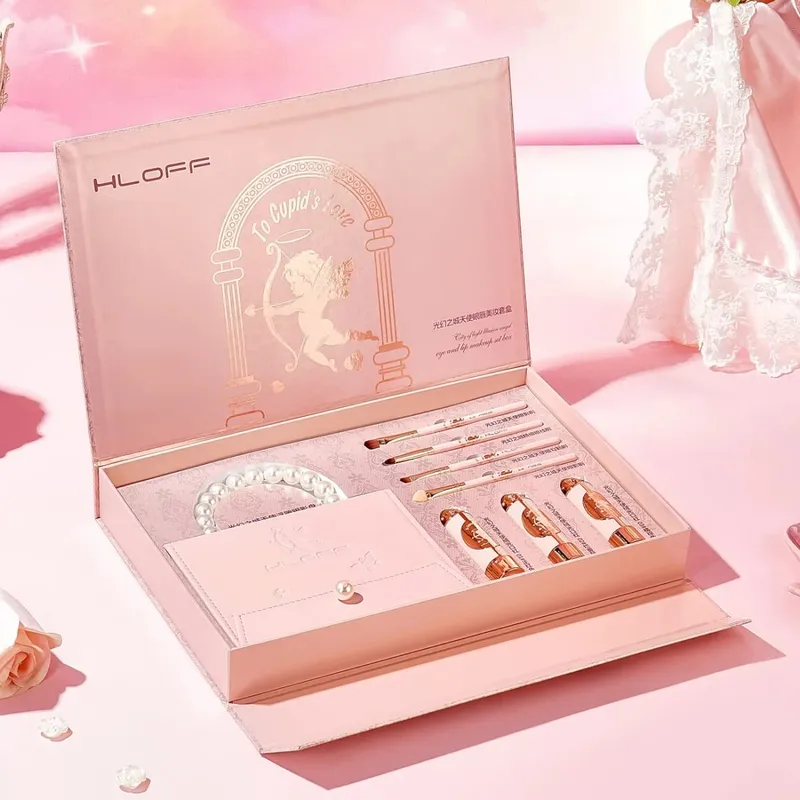 Makeup Gift Set Eyeshadow Palette & Lipstick Full Face Beauty Kit Perfect Valentine‘s Day Gift for Girlfriend Maquillage