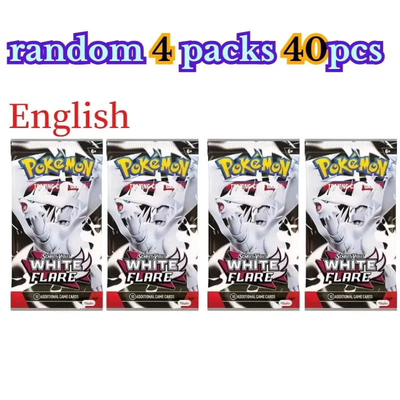 Menyenangkan 40 Buah Paket Kartu Pokemon 4 Set Sun Moon Violet 151 Kartu Perdagangan Inggris Mainan Koleksi Hadiah Halloween Fantasi Sci Fi — image 17
