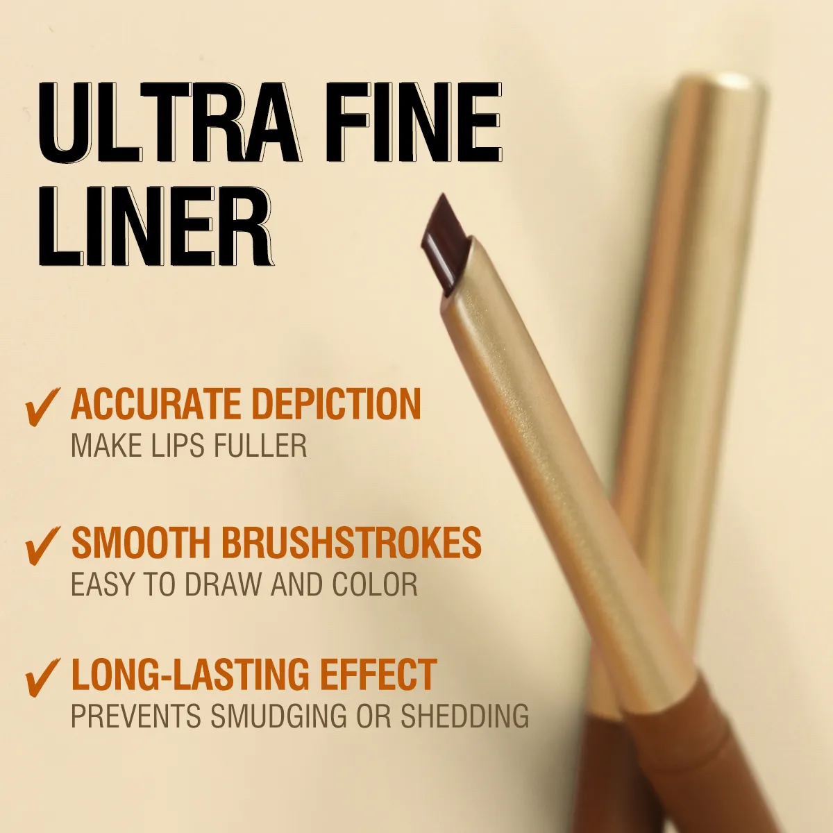 Matte 6-colors Lip Liner Pencil Bevel Design Nib Lip Contour Lipstick Nude Brown Lipstick Pencil Natural Lasting Lipliner Makeup — image 5