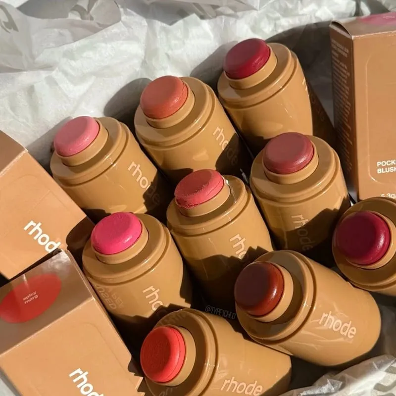 Teacup Juice Box Pocket Blush Stick Non-fading Waterproof Blusher Espresso Lip Gloss Moisturizing Lipstick Posterboard