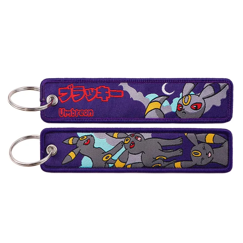 Japanese Anime Elf Monsters Keychain for Cars Backpack Key Holders Embroidery Keyrings Key Tag Jet Tag Accessories Gifts 1pcs — image 21