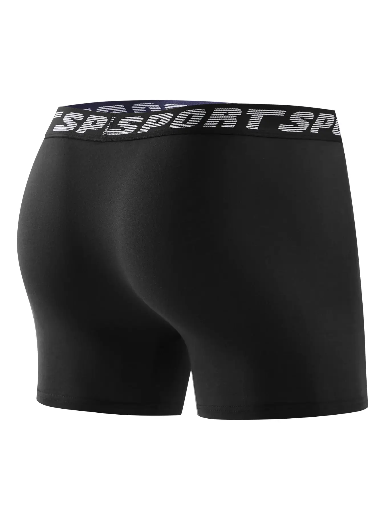 8pcs Men's Underwear Skin-friendly Comfortable Men's Long Boxer Briefs Trendy Fashionable Simple Athleisure Classic Men's Pants — image 4