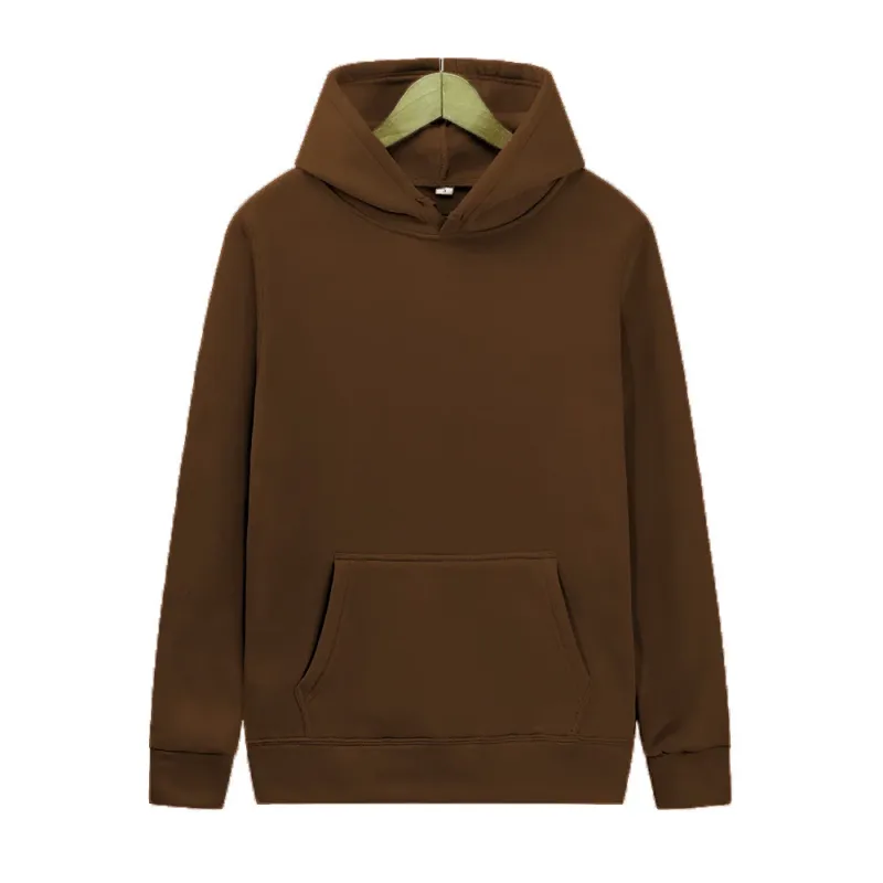 2025 Men's Solid Color Hooded Sweaters Men's Warm Wool Sweater Fashionable Street Clothing Loose Breathable Jersey Brand Hooded — image 14