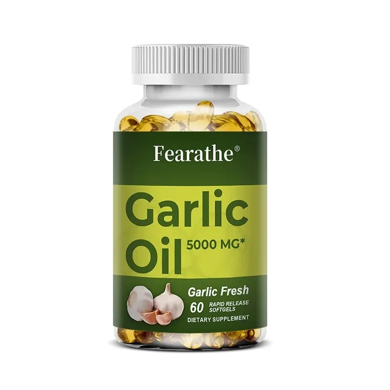 Premium Garlic Fresh 5000mg Garlic Oil Dietary Supplement for Heart Health and Circulation Support with Antioxidant NON-GMO — image 8