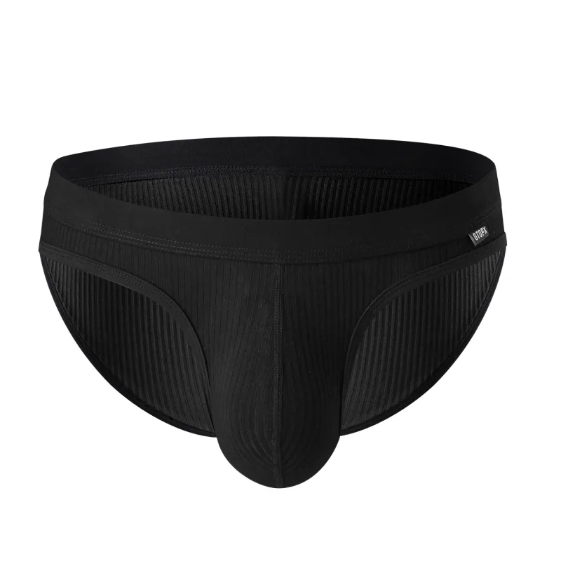 Underwear Mens Briefs U-Convex Pouch Breathable Moisture-Wicking Low Waist Sexy Underwear