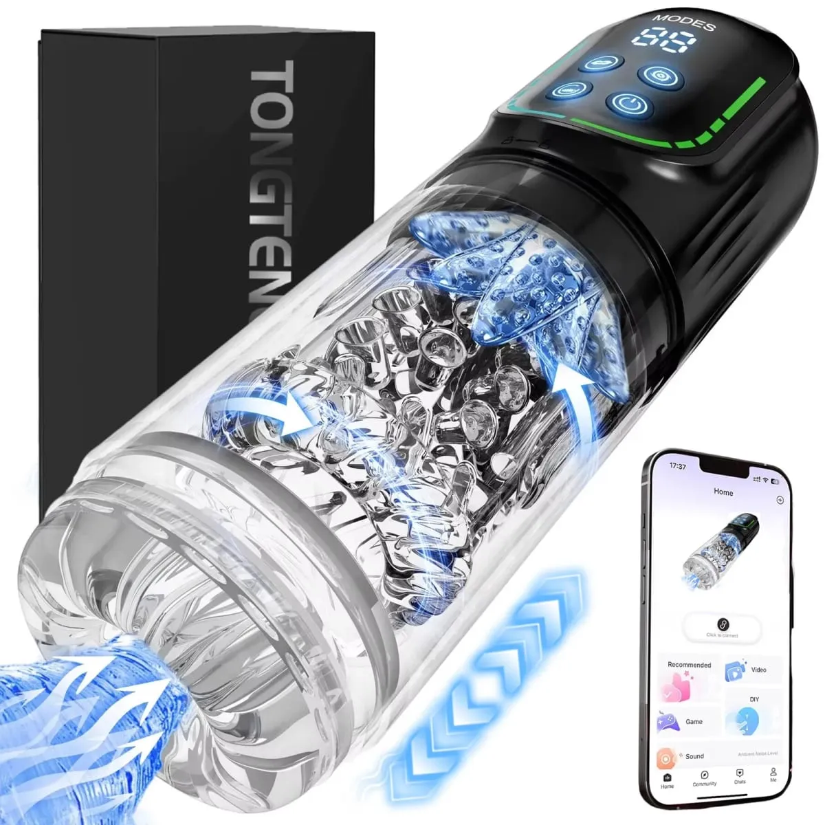 Automatic Thrusting Rotating Male Masturbator Licking Stroker Sucking Blowjob 100% Waterproof Pennis Pump Adult Sex Toys For Men — image 1