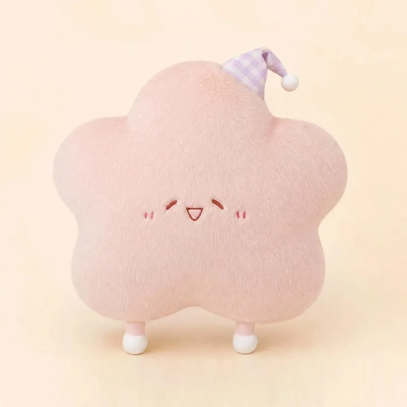 40-60cm Cute Star Plush Pillow with Sleep Hat Kawaii Star Stuffed Cushion Soft Fluffy Sofa Throw Pillow Girl Bedroom Home Decor — image 4