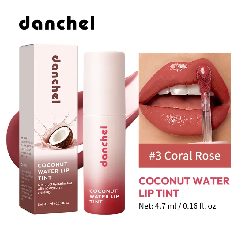 Coconut Water Lip Tint Long-lasting Hydration Flawless Full Color Glossy Finish Non-Sticky Waterproof Smudge-Resistant Lip Tint — image 9