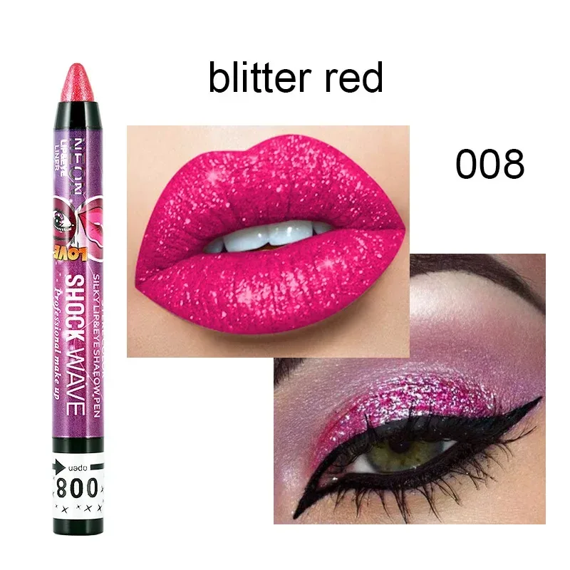 2 In 1 Eyeshadow Lipstick Stick Pencil Waterproof Glitter Matte Eye Shadow Makeup Pigment Eyeshadow Pen — image 27