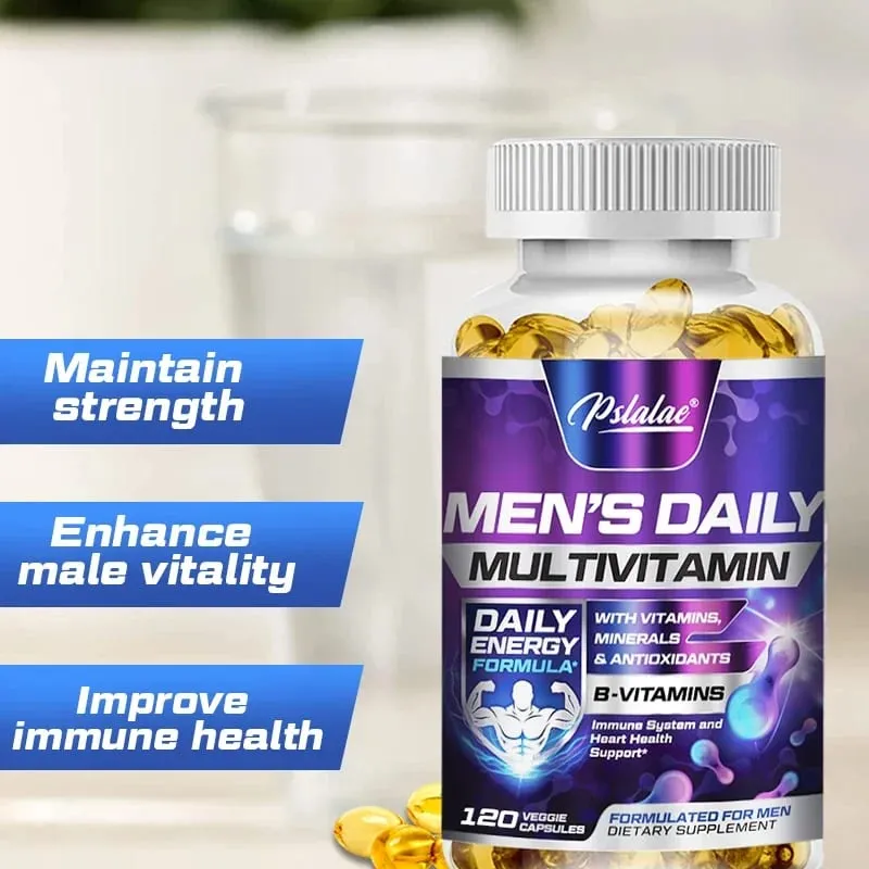Men's Multivitamin Supplement - Supports Men's Multivitamin with Vitamins A C D E & B12 Zinc Calcium Magnesium and More — image 4