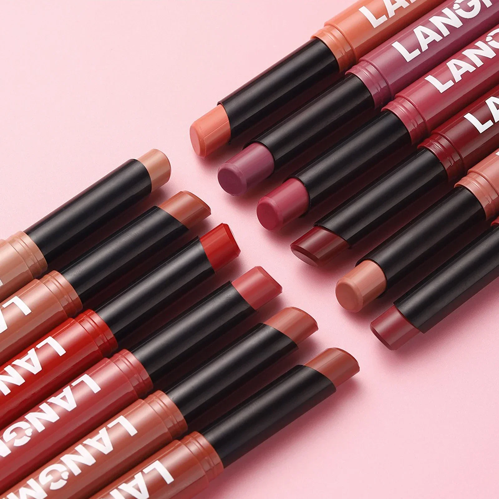 New Rotating Velvet Matte Lipstick Long Lasting Waterproof Lipstick Non-Stick Cup Lip Stain Tint Cosmetics Pencil Liner Makeup — image 5