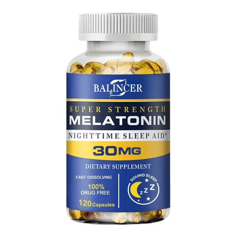 Balincer - Melatonin Sleep Dietary Supplement Supports Relaxation Stress and Healthy Sleep Non-GMO Dietary Supplement