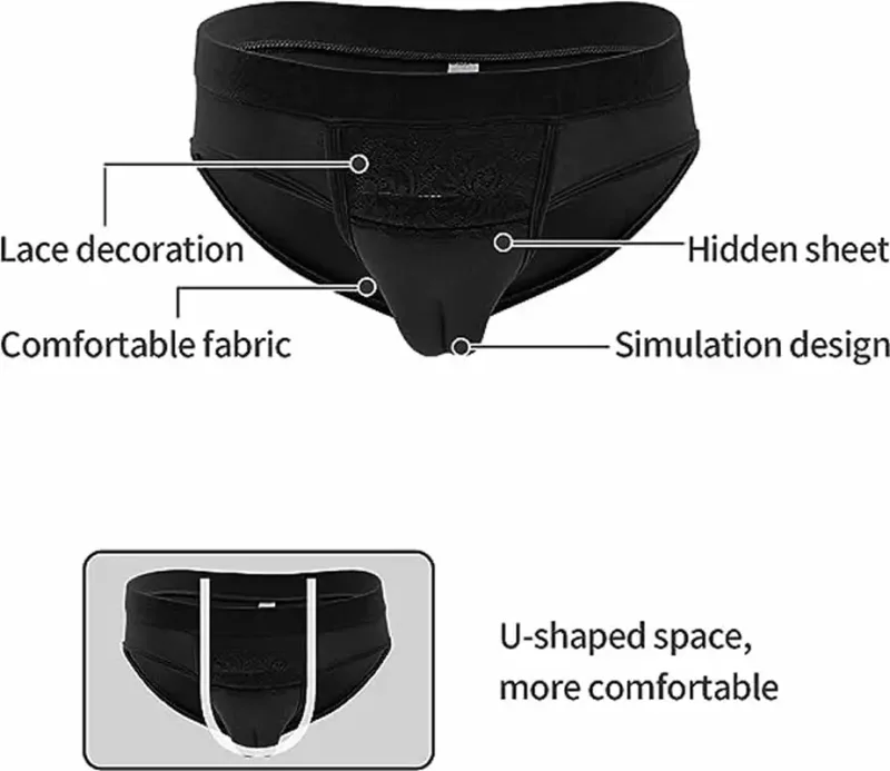 Hidden Gaff Underpants Shaping Pants Triangles, Camel