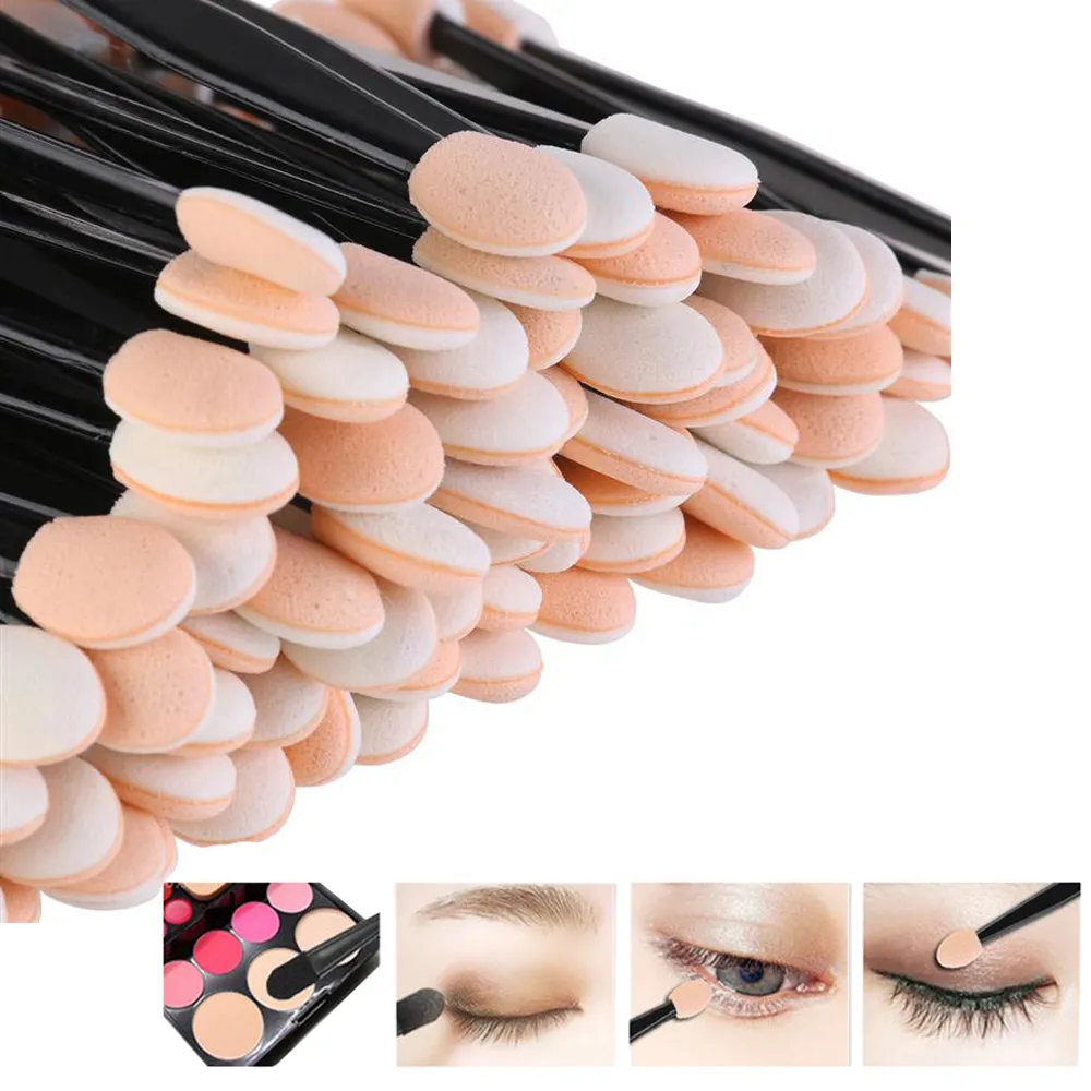 30/50pcs 대량 스폰지 아이 섀도우 브러쉬의 양면 아이 섀도우 애플리케이터 일회용 미니 메이크업 브러쉬 네일 파우더 브러쉬 — image 4