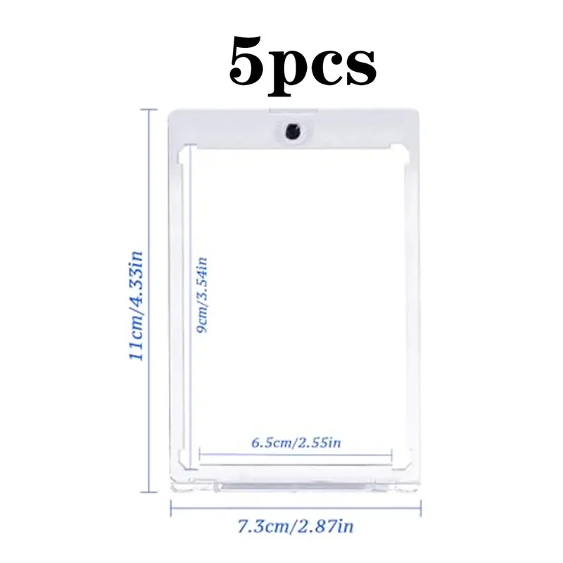 35PT Magnetic Card Holder Display Case Set Fit for YuGiOh Pokmon Game Sports Trading Cards Sleeves Hard Acrylic Protector Toy