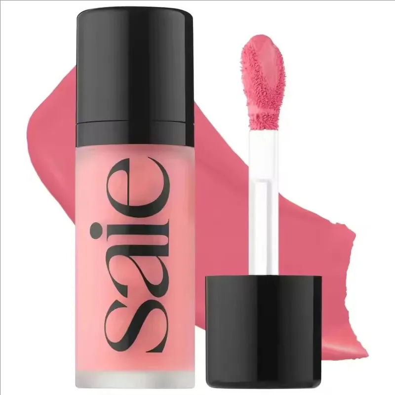 Saie Hydrating Blendable Dewy Liquid Blush Matte Sponge Head Blusher Natural Lasting Brighten Facial Contour Blush Tint Makeup — image 9