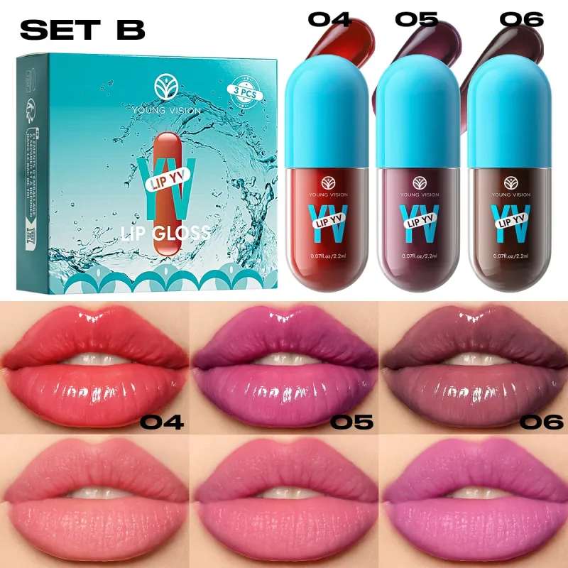 Mini Velvet Matte Lip Gloss Set 3pc/4pcs Non-Fading Non-Stick Cup Long-Lasting Fruit Scented Lip Tint Smooth and Lightweight — image 8