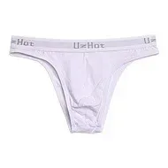 Men's Simple Bikini Youth Skin Friendly Cotton Breathable Sweat Absorption Hip Lift Briefs Gays Sexy Low-rise Bulge Pouch Tangas — image 3