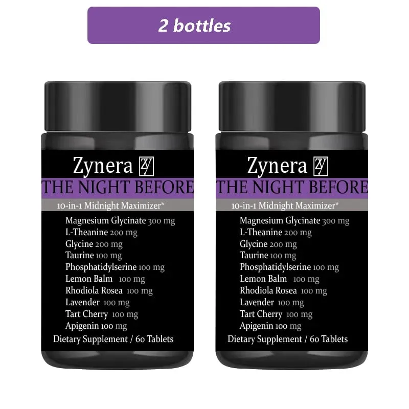 Magnesium Supplement Glycinate L-Theanine Glycine Taurine Maintain Calm Nerve Sleep Quality Anxiety Stress Mood Health Dietary — image 8