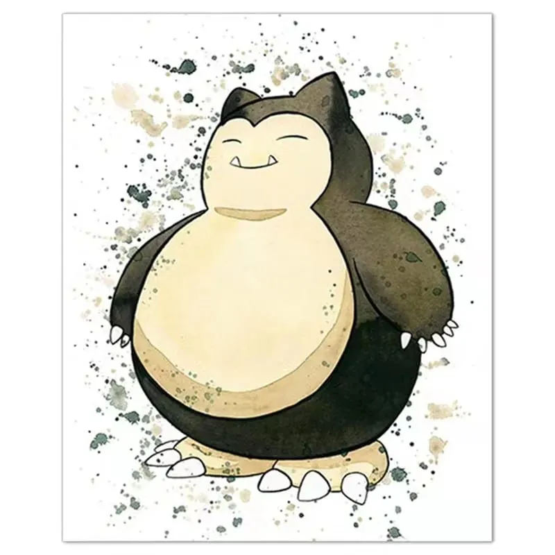 Anime Pokemon Canvas Painting Bulbasaur Charmander Squirtle Poster and Print Watercolor Wall Art Picture Home Decor Kids Gifts — image 18
