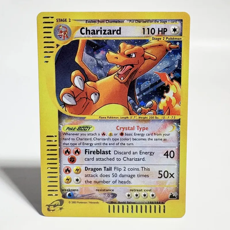 Pokémon Cards 1996 Basic Edition Flash Card Charizard Gengar Blastoise Feraligatr Gengar Trading Card Proxy Collection Card — image 10