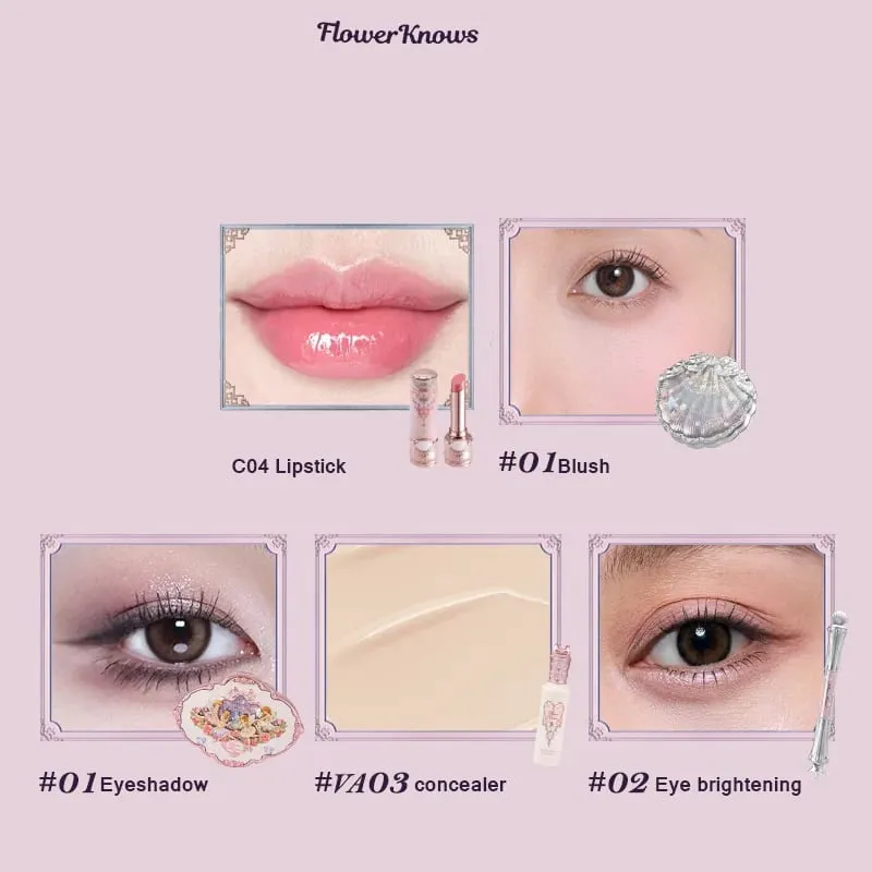 Flower Knows – coffret cadeau de maquillage, Kit de cosmétiques, ensemble complet, vernis à lèvres, ombre à paupières, fard à joues, correcteur liquide, tout-en-un, Flower Knows — image 7