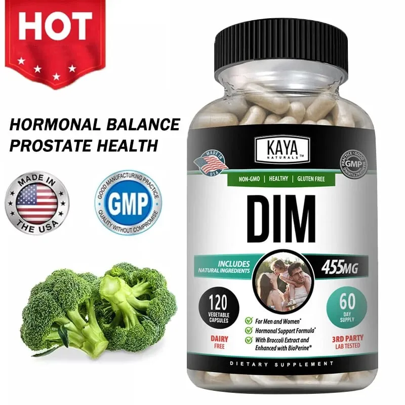 DIM Capsules - DIM Supplement for Men and Women | Herbal Supplement for Hormone Balance Menopause and Prostate — image 1