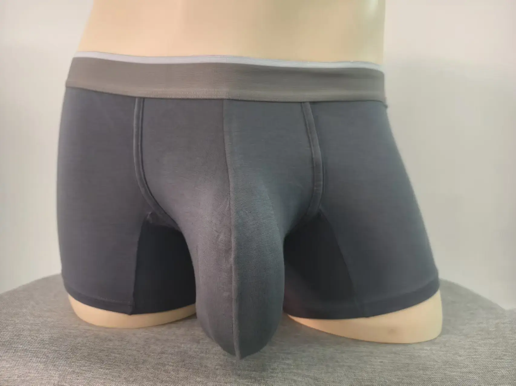 Slip boxer modali da uomo premium Intimo con custodia grande Rigonfiamento extra large che migliora il raffreddamento traspirante Boxer da uomo leggeri Mutandine — image 6