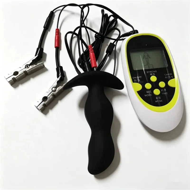 Electric Shock Silicone Anal Plug Prostate Massage Metal Nipples Clips Breast Sucker Pumps Sex Toys for Women Men Adult Games — image 6
