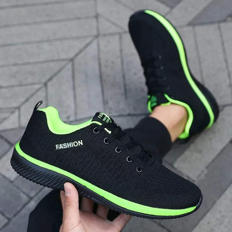 Herren-Mesh-Laufschuhe, athletisches Fitnessstudio, leichte Herren-Freizeitschuhe, 2025, modische, atmungsaktive Strick-Walking-Schuhe, Größe 39–46 — image 3
